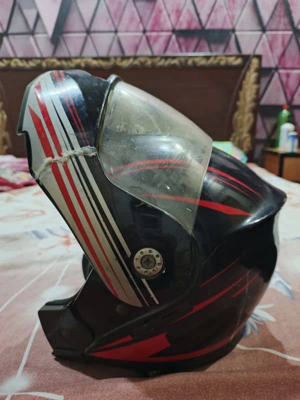 vector 3 in 1 flip up helmet double visor 3