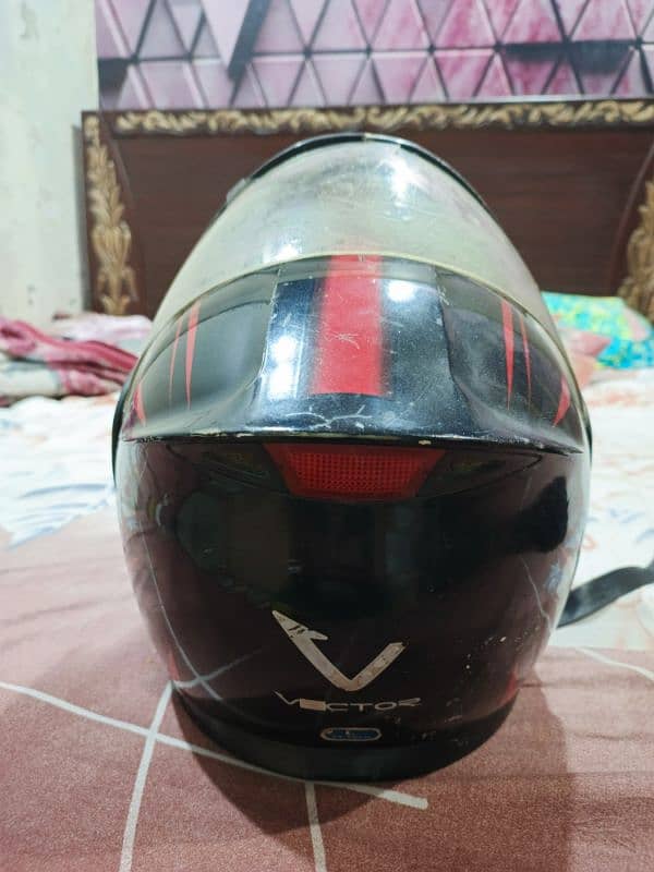 vector 3 in 1 flip up helmet double visor 4