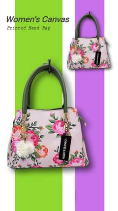 Women's Canvas Printed Hand Bag