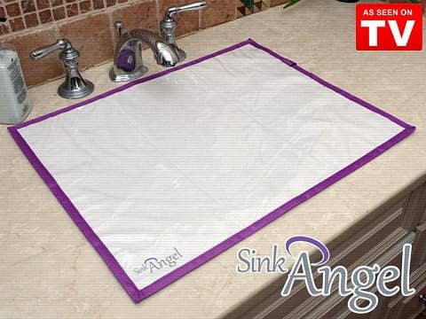 Sink Angel Stick-On Bathroom Sink Mat 2