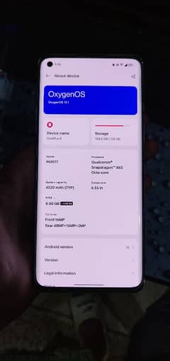 OnePlus8 singal Sim 8/128 life time patch full ok cover & UV installed