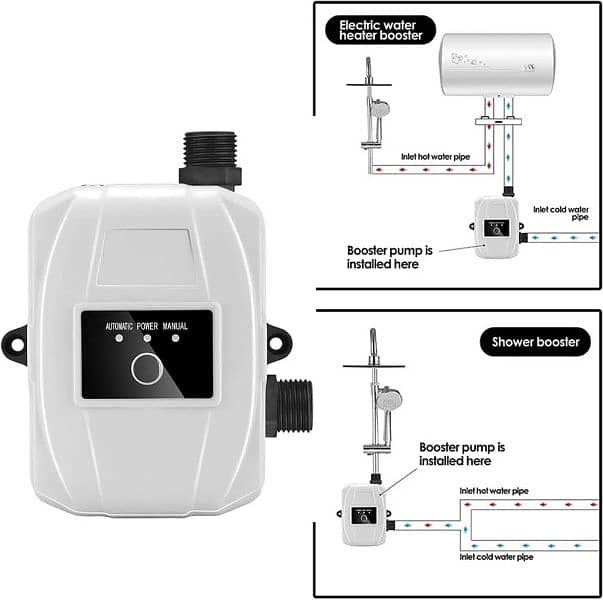 Water Pressure Booster Pump For Instant Geysers, Showers, Kitchen Etc 4