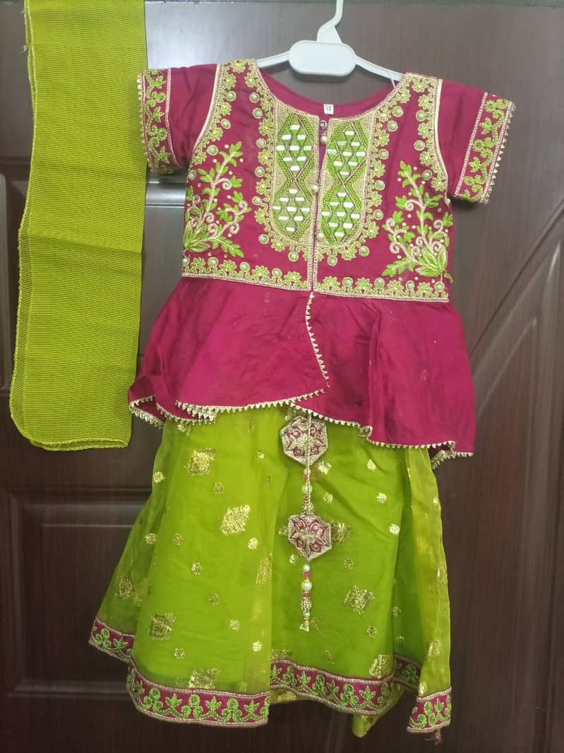 Wedding Wear Embroided Lehnga for Girls / Size - 2Y and 7-8Y 4