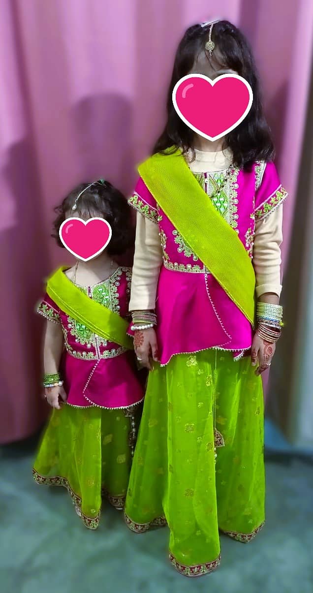 Wedding Wear Embroided Lehnga for Girls / Size - 2Y and 7-8Y 6