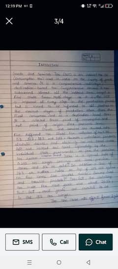 hand writing assignment work