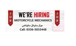 Motorcycle senior Machanic need