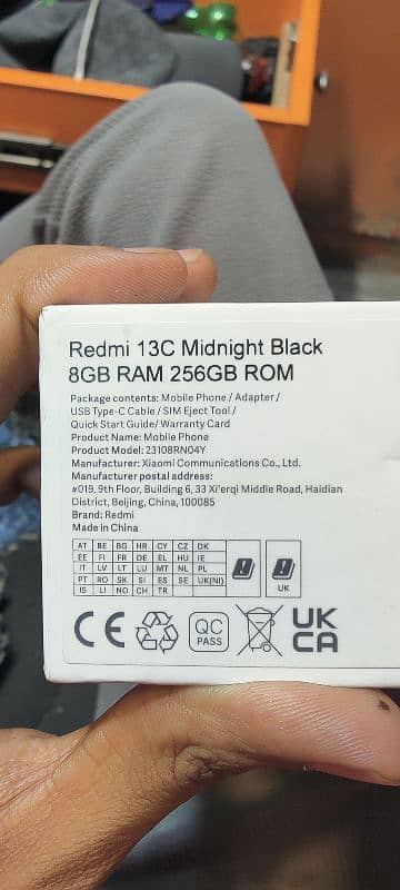 Redmi 13 c 8 256 band new phone box charger available 5