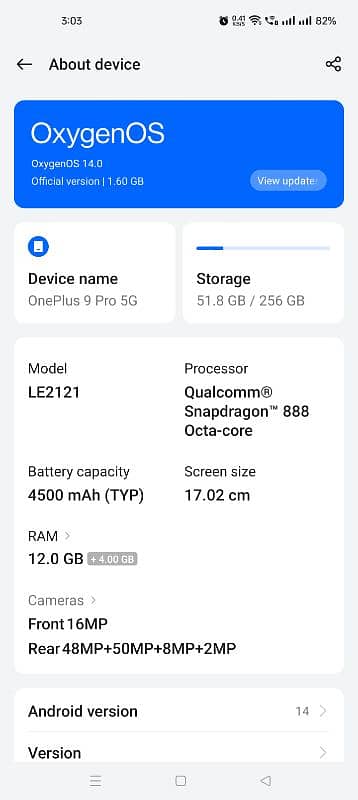 OnePlus 9 pro 12+12/256 Just like new 8