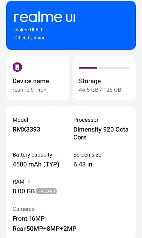 Realme 9 Pro Plus 5G (8/128gb) Urgent Sale 12