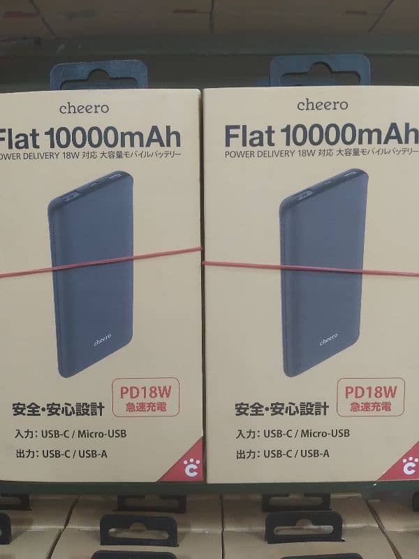 cheero power bank 100% original PD fast  charge 18w 1