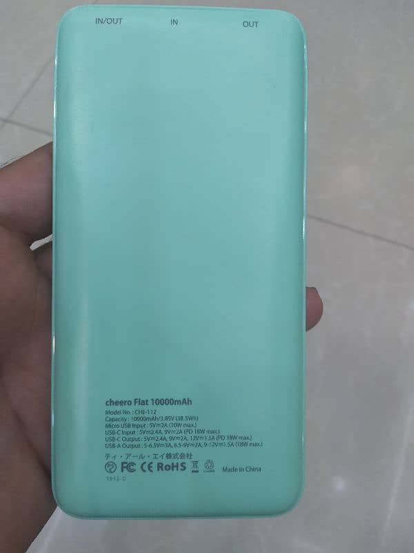 cheero power bank 100% original PD fast  charge 18w 6