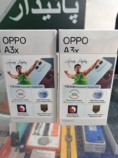 oppo A3x 4+64 : 4 +128 Gb new model