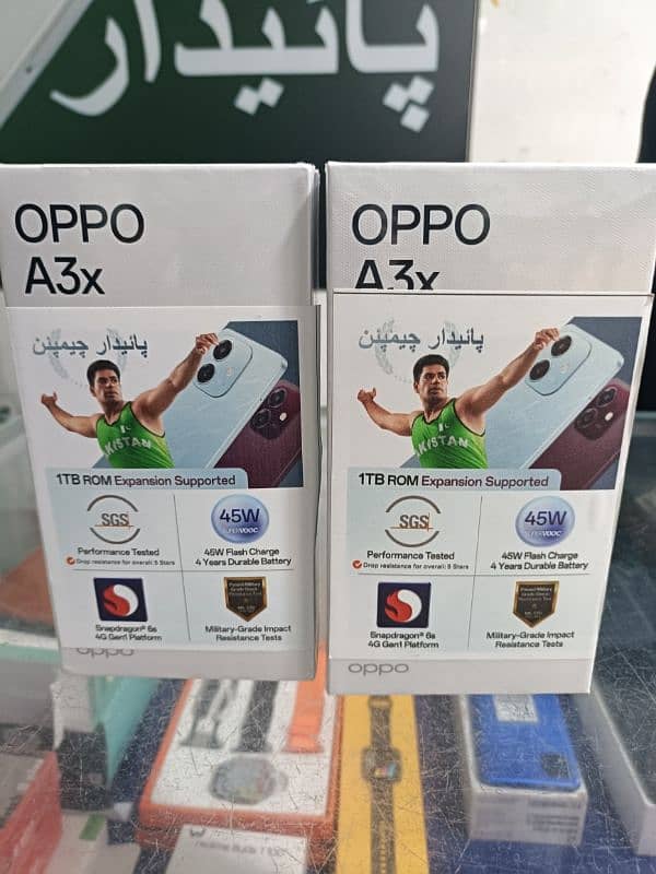 oppo A3x 4+64 : 4 +128 Gb new model 0