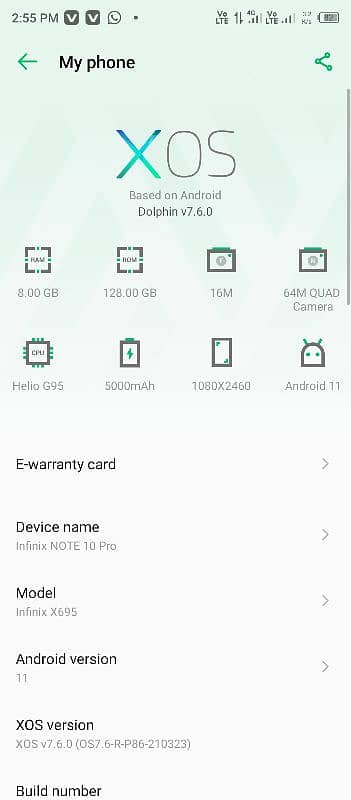 Infinix Note 10 Pro condition 10/10 16