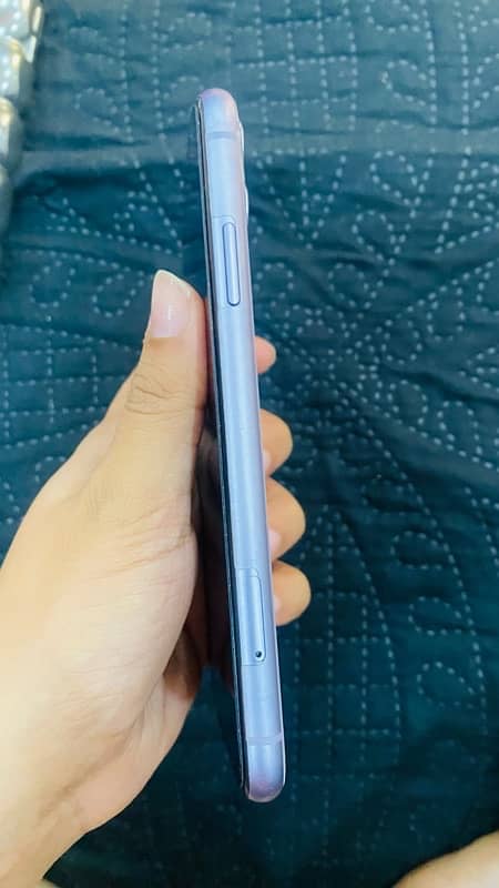 PTA approved dual sim Iphone 11 64 gb with box purple 5