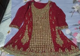 full heavy bridal wear paplum dupatta