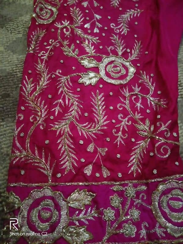 3pc Stitched  embroidered suit 1