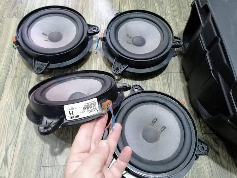 Car speakers woofers amplifiers JVC, Bose, Marl Lavinson 7