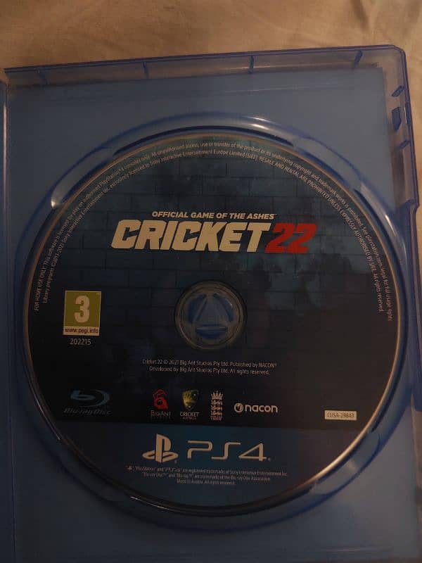 cricket 22 disc used ps4 0