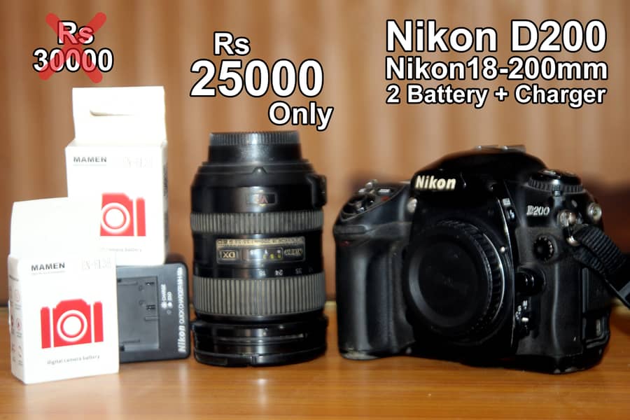 Nikon D200 with 18-200mm 0