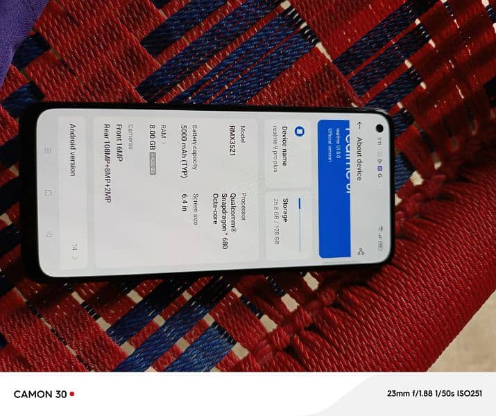 realme 9pro plus. display finger 108 camera exchange from Dubai non p. t 10