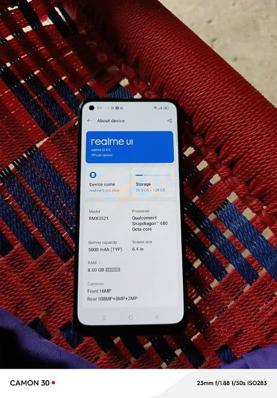 realme 9pro plus. display finger 108 camera exchange from Dubai non p. t 12