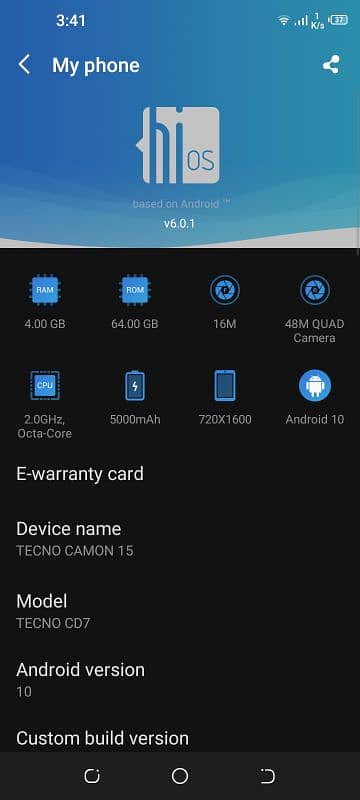 Tecon camon 15 ( 4/64) 2