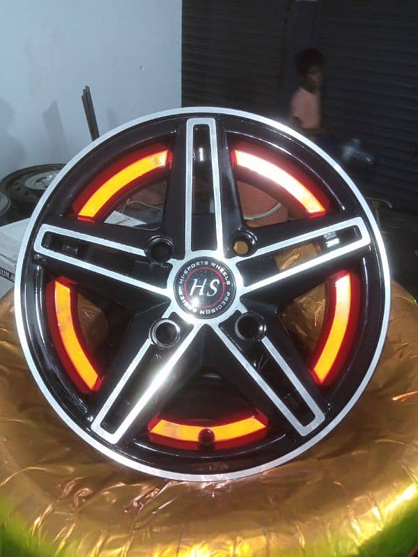 BRAND NEW ALLOY RIMS FOR SUZUKI MEHRAN AND HIROOF 0