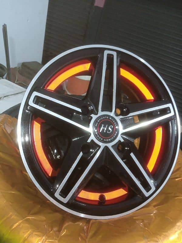 BRAND NEW ALLOY RIMS FOR SUZUKI MEHRAN AND HIROOF 2