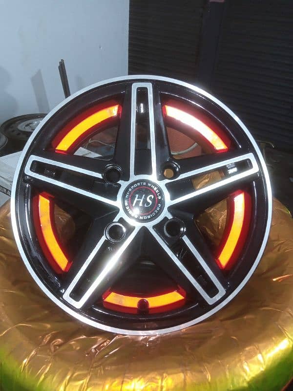 BRAND NEW ALLOY RIMS FOR SUZUKI MEHRAN AND HIROOF 3