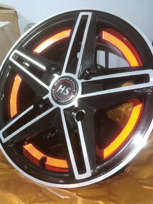 BRAND NEW ALLOY RIMS FOR SUZUKI MEHRAN AND HIROOF 4