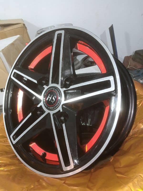 BRAND NEW ALLOY RIMS FOR SUZUKI MEHRAN AND HIROOF 7