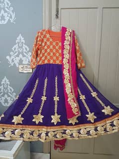 gota work mehendi dress