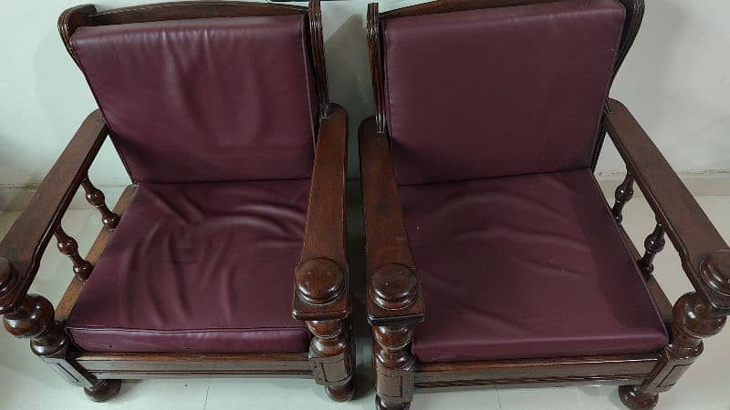 Antique Tali Wood Sofa 1