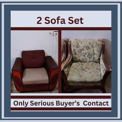 Sofa Set, 2 Different Sofa Set in Good Condition for Sale