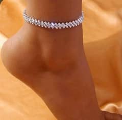 Zirconia Chain Anklet 0