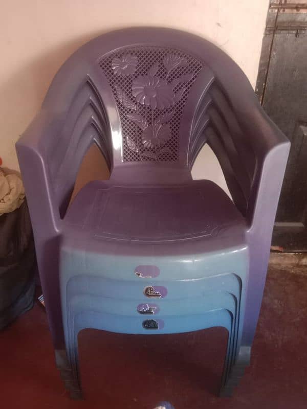 plastic 4 chairs 1 table. . . . market price 5500 final price 4000 1