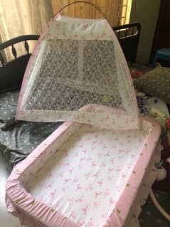 kid bed with mosquito net