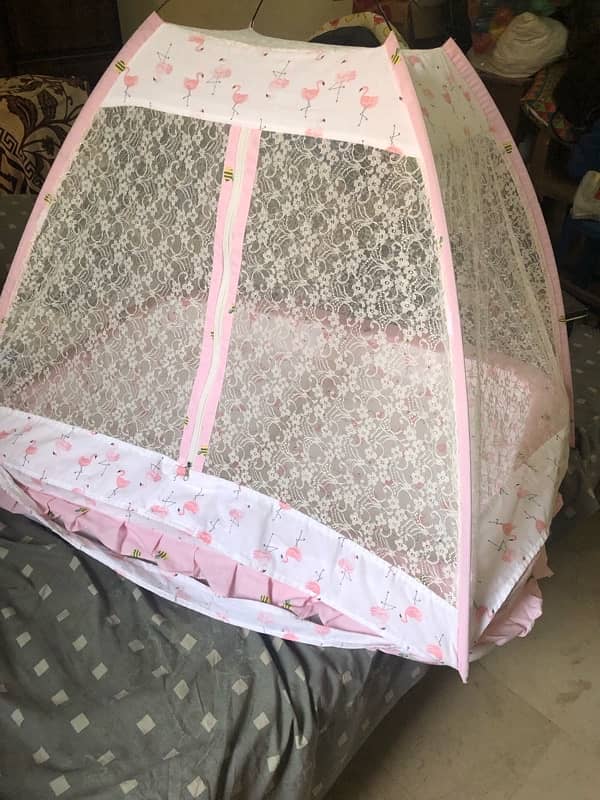 kid bed with mosquito net 1