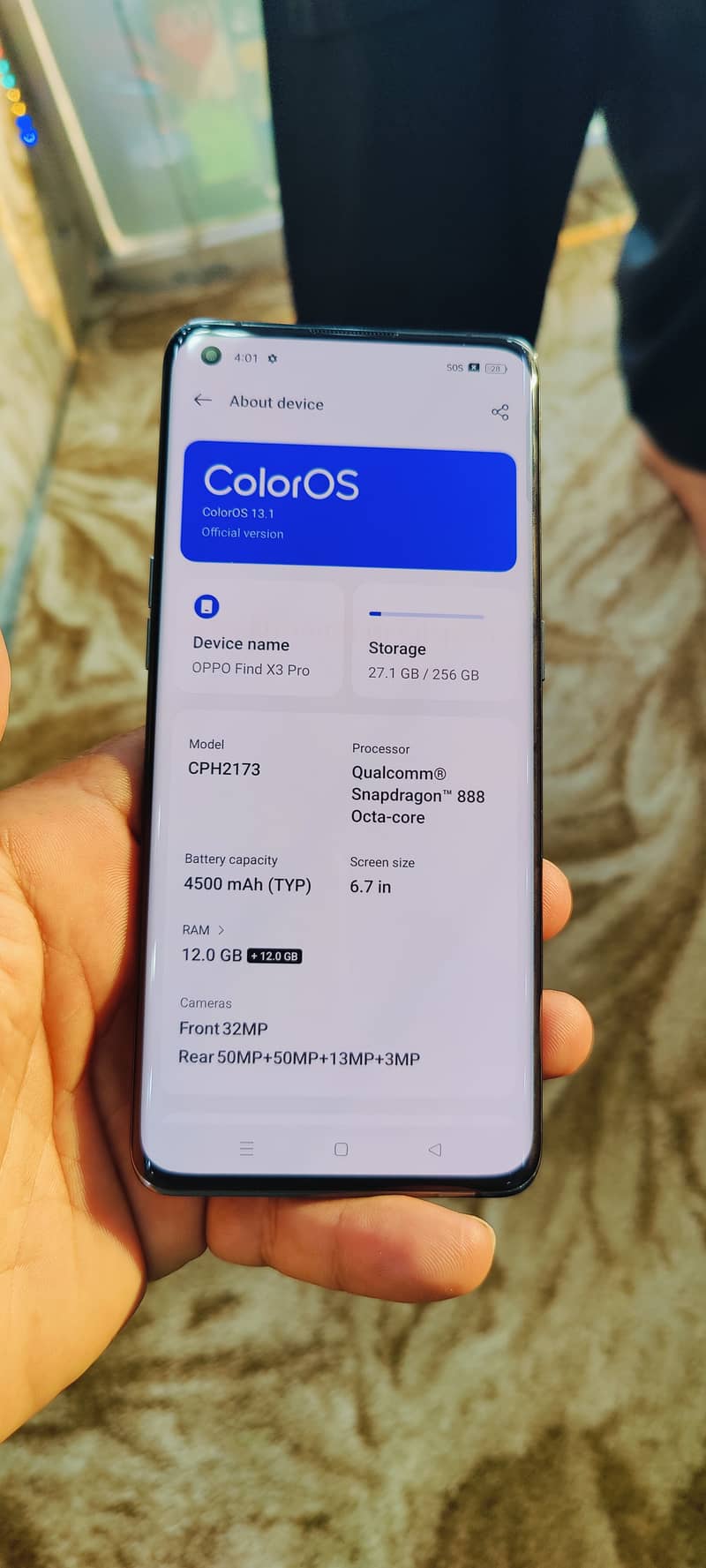 oppo find x3 pro non pta 12GB 256GB gemang phone 2