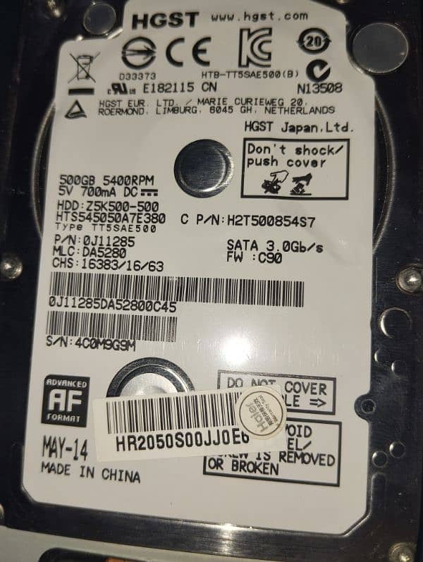 500gb Laptop Internal Hard Drive 0