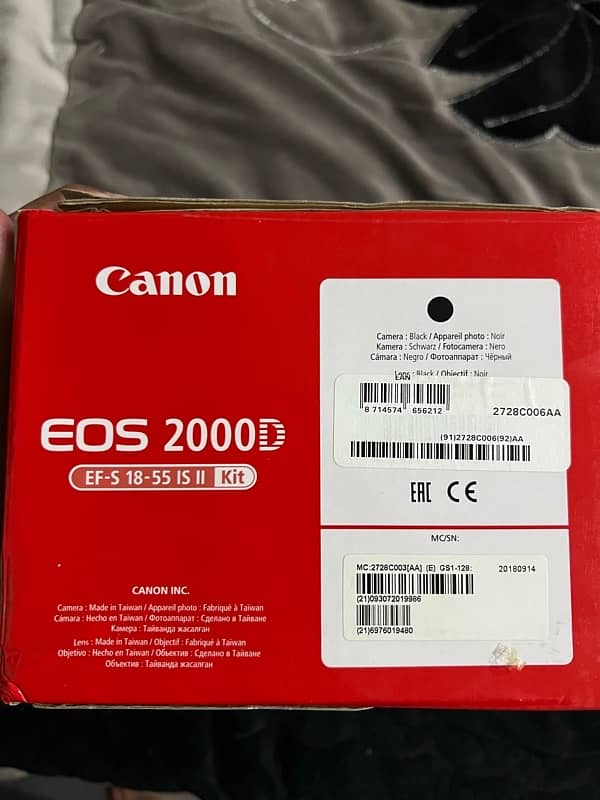 CANON EOS 2000D DSLR CAMERA 11