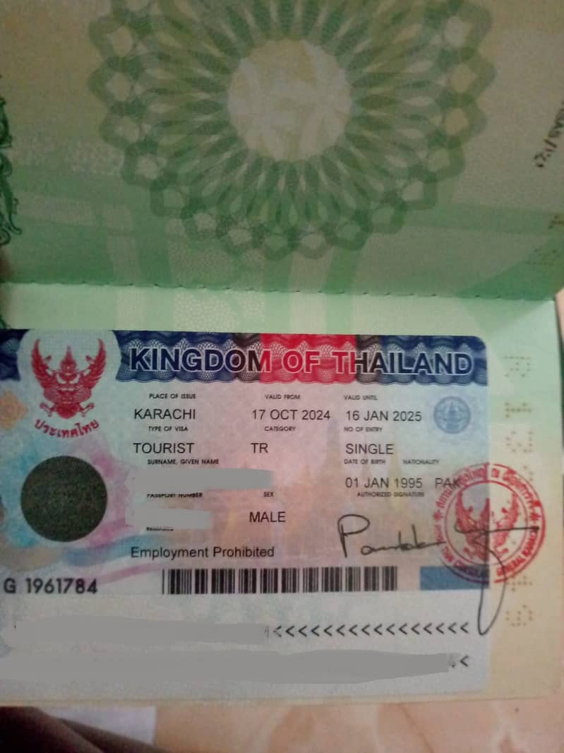 THAILAND AND MALAYSIA STICKER VISA 0