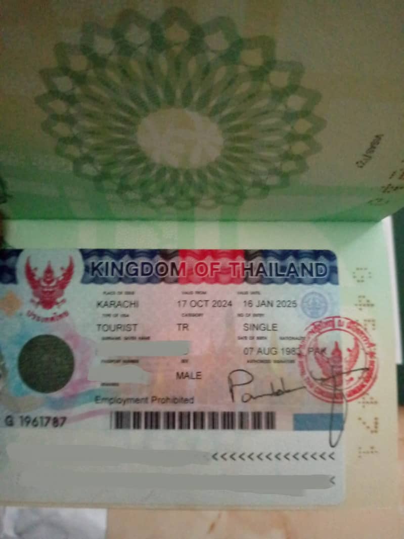 THAILAND AND MALAYSIA STICKER VISA 2