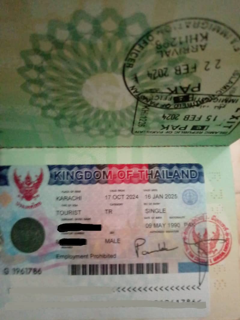 THAILAND AND MALAYSIA STICKER VISA 3