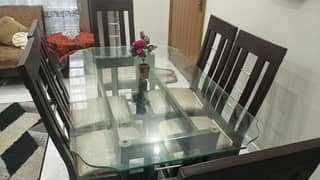 wooden dining table