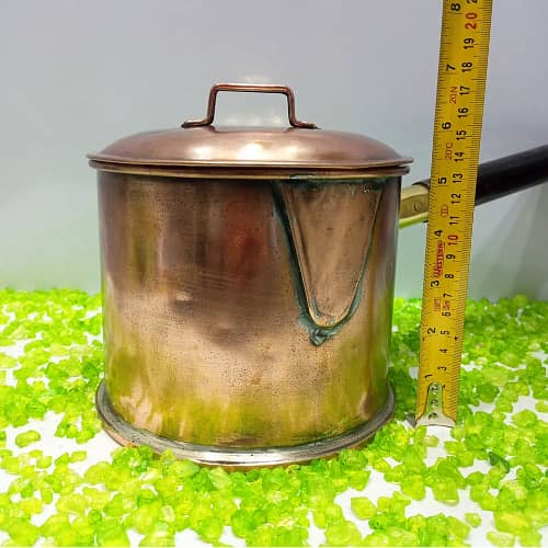 Vintage Copper Pan with Tight-Fitting Lid for Perfect Cooking! 5