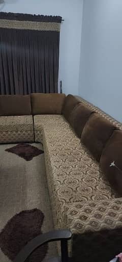 L shaped 8 seater sofa