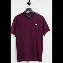 maroon Dry Fit Tshirt .