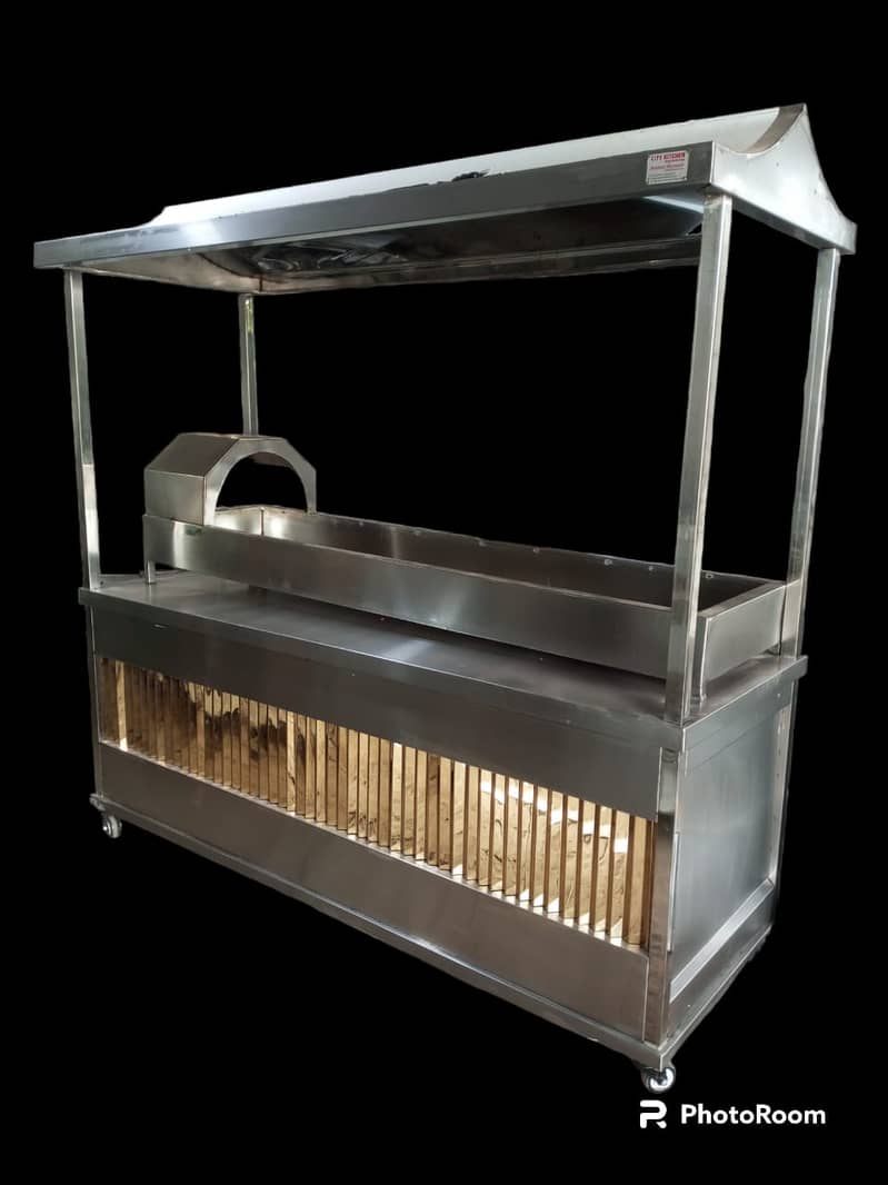 shawarma counter havy duty+fryer we hve pizza oven fast food machiner 13